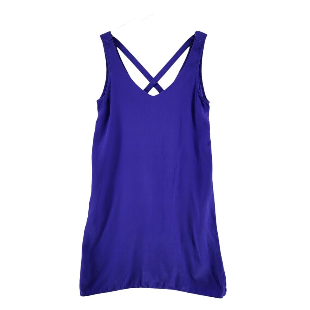 Amanda Uprichard 100% Silk Slip Dress Size Small Royal Blue Sleeveles Mini